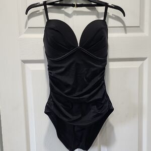 Elegant Black One-Piece Swimsuit